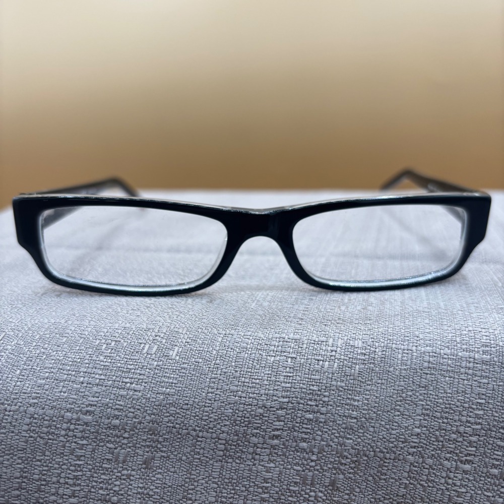 D&G Dolce and Gabbana Eyeglass Frames 52-16-135 Black 1121 Excellent Geek-Chic